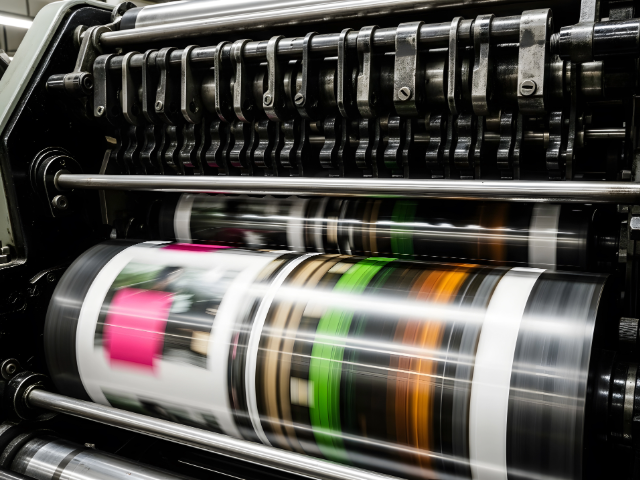 平版印刷（オフセット印刷）の印刷機イメージ